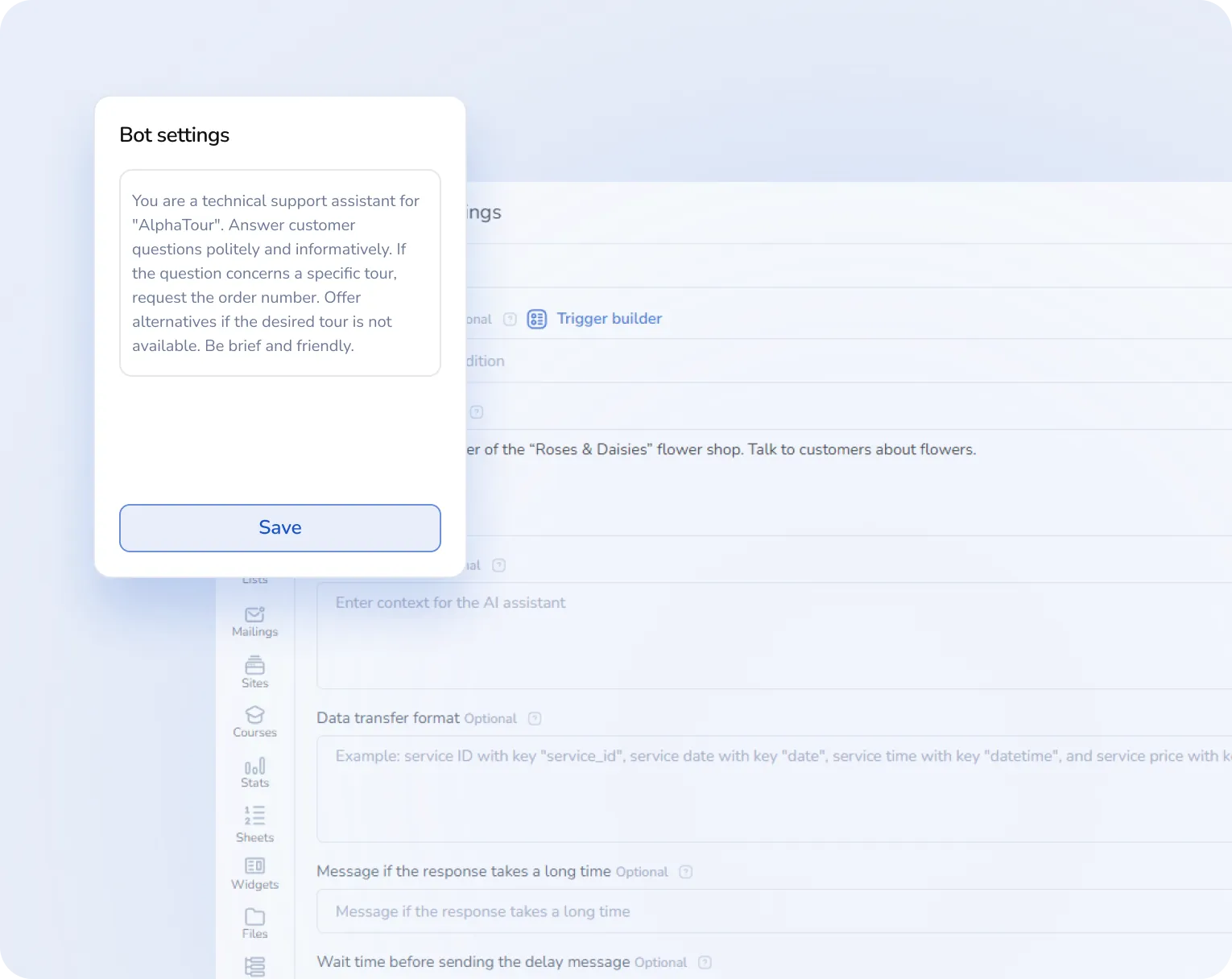 Role and Instructions