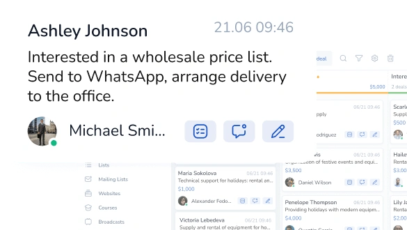 Marketing tools in chat bot
