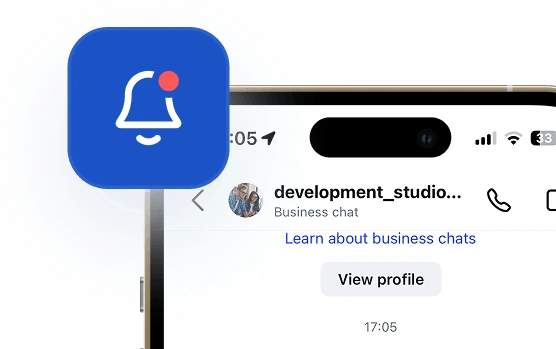 Notifications in chat bot