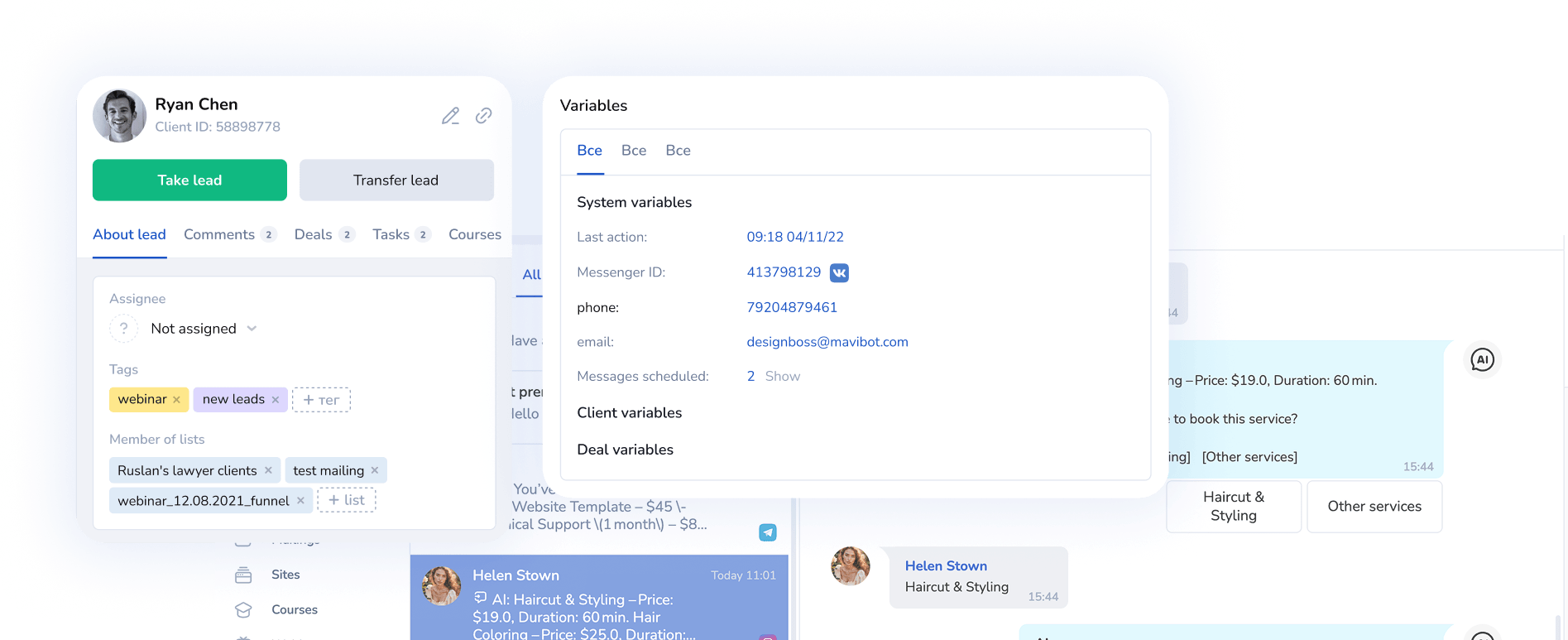 CRM contacts management