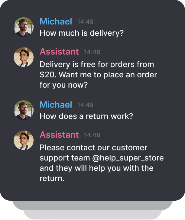 AI assistant in Discord bot