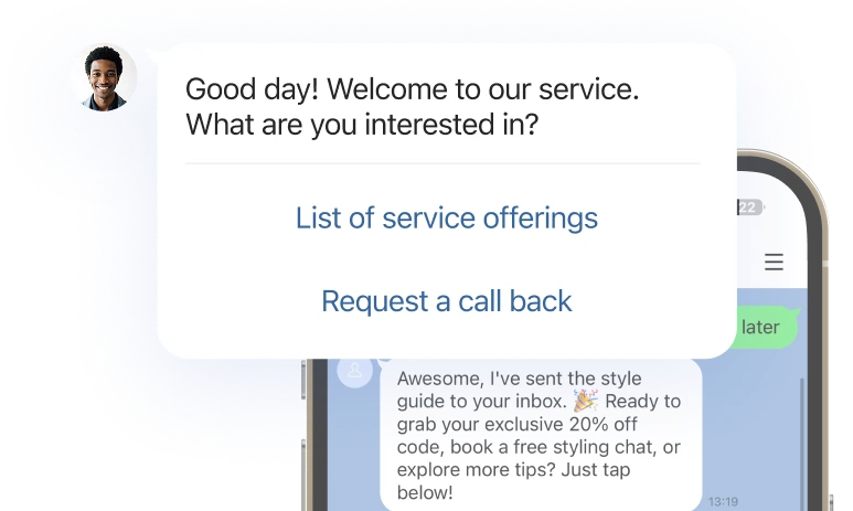 LINE bot mailings