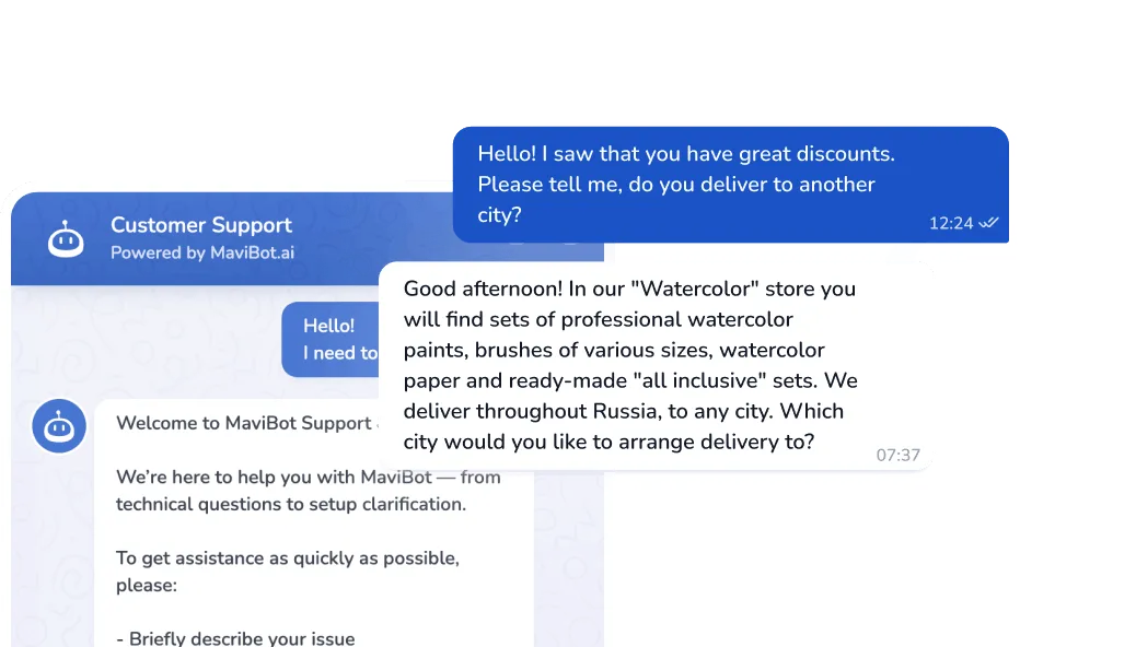 AI assistant in live chat