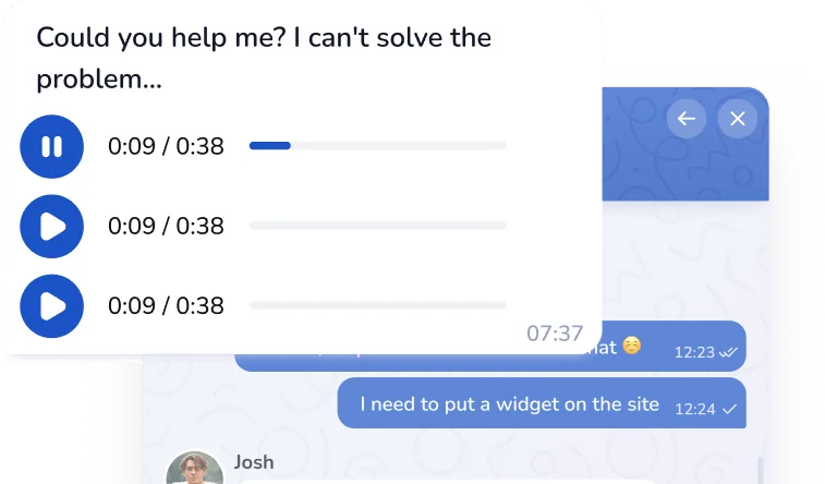 Live chat for courses