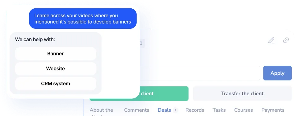 Membership clubs in TikTok bot