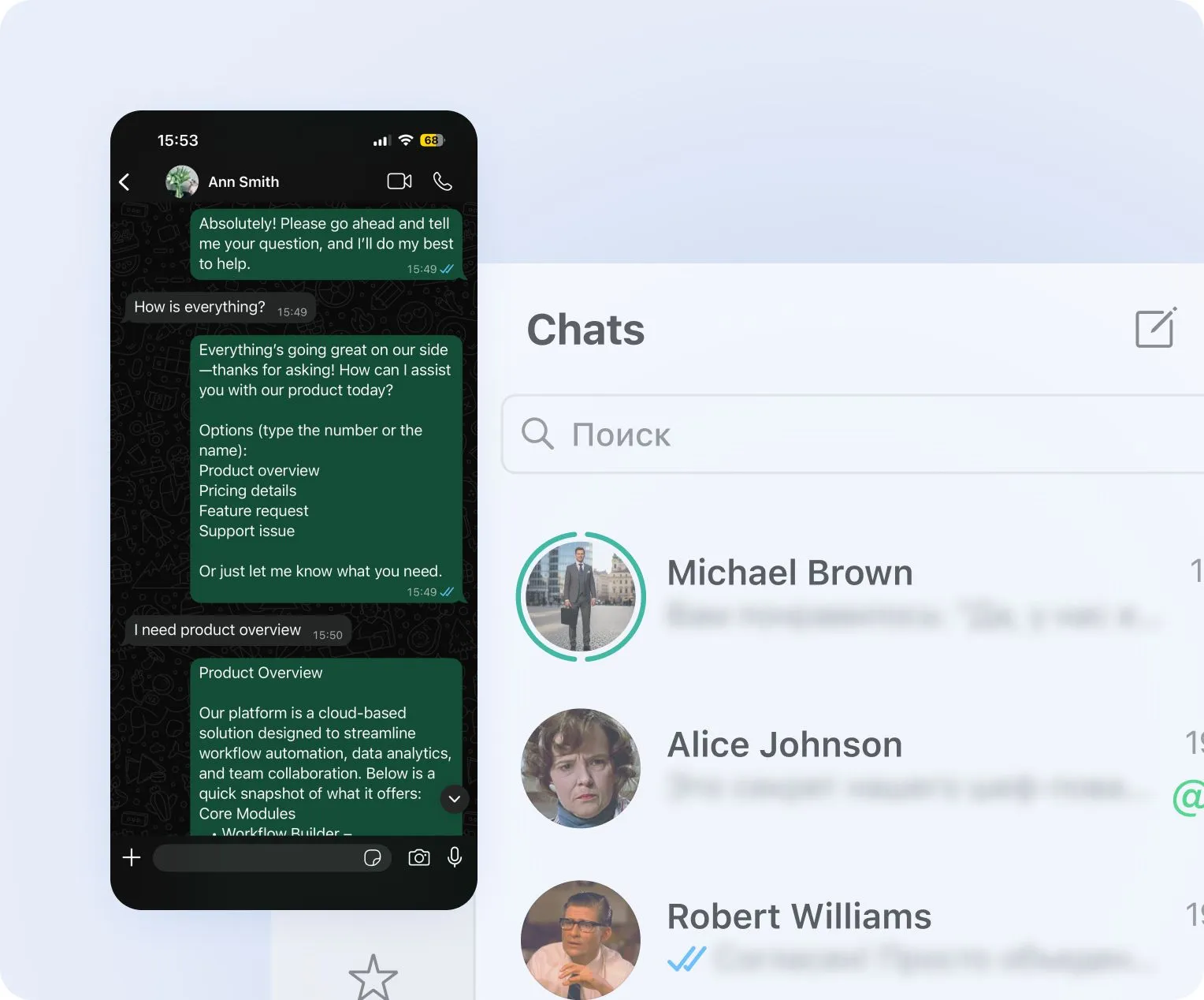 WhatsApp auto-replies